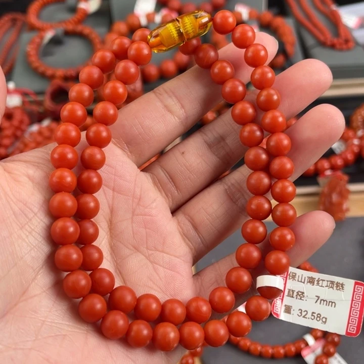 南红玛瑙未镶嵌项链7➕