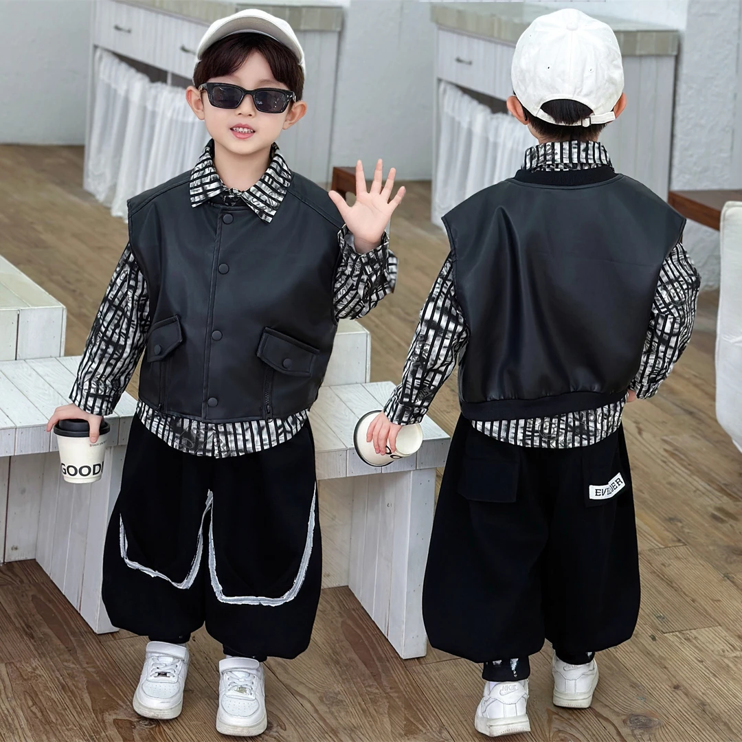 男童套装2025新款儿童秋装时髦洋气时髦宝宝秋季衣服三件套