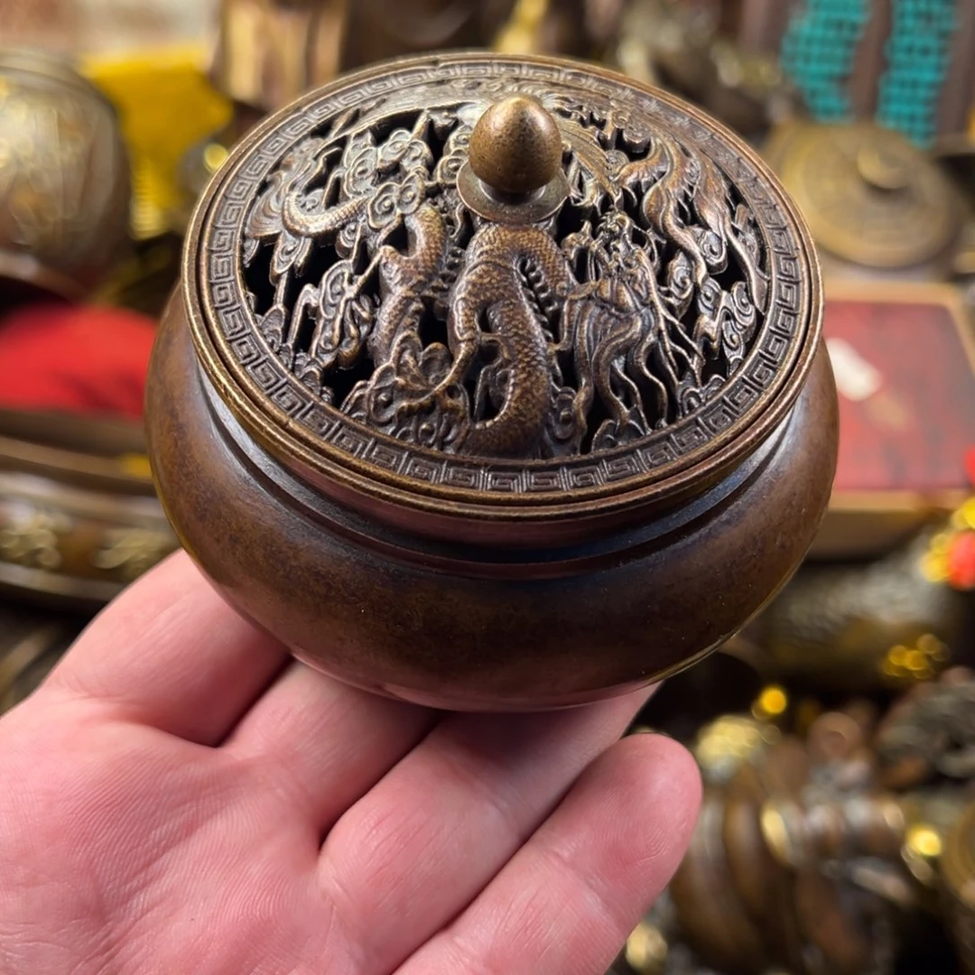 茶壶香炉铜器摆件