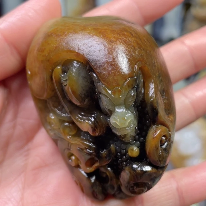 和田玉未镶嵌挂件