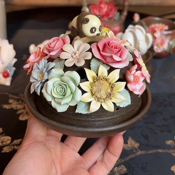 千玺造物满花香炉