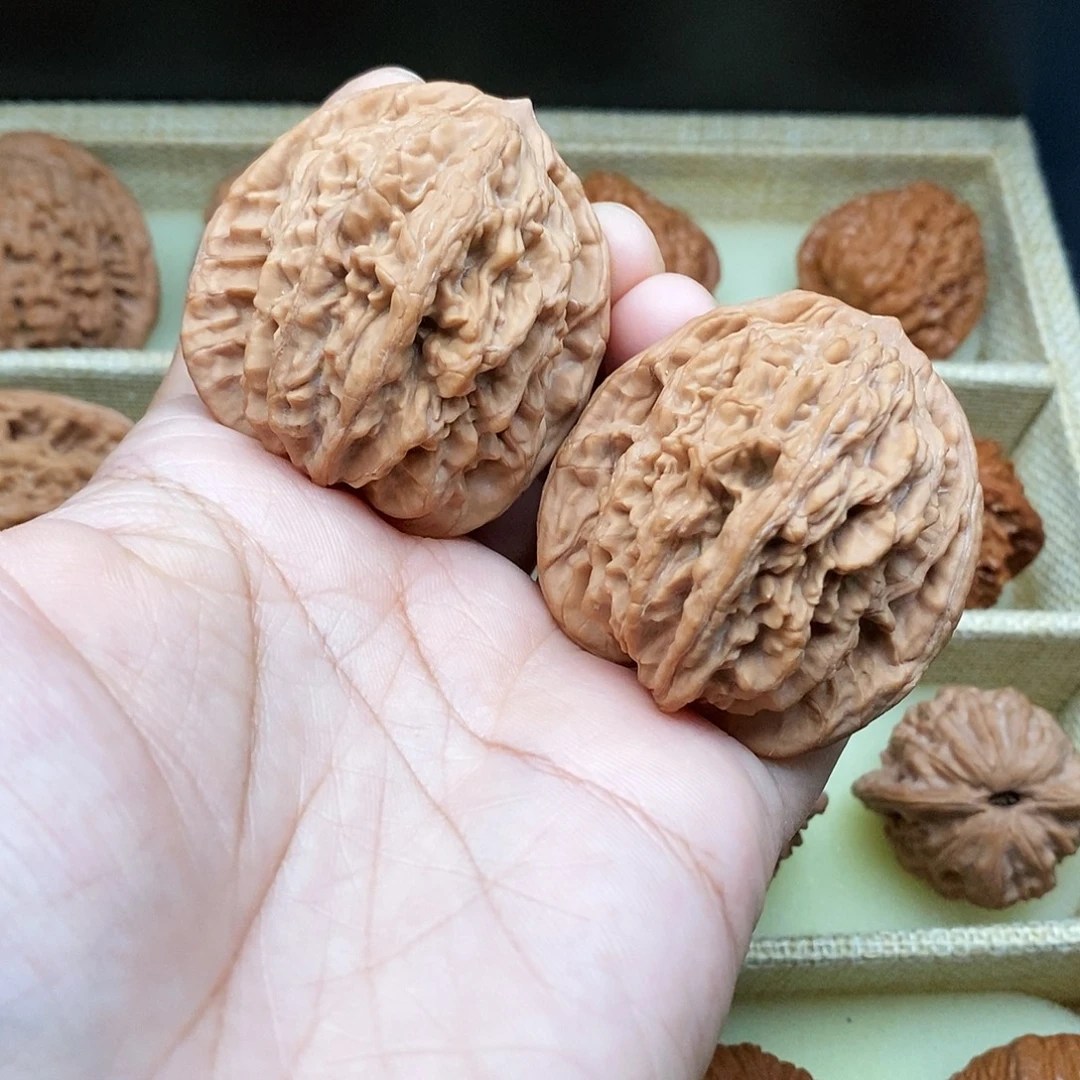 吊坠文玩核桃45麦穗虎头