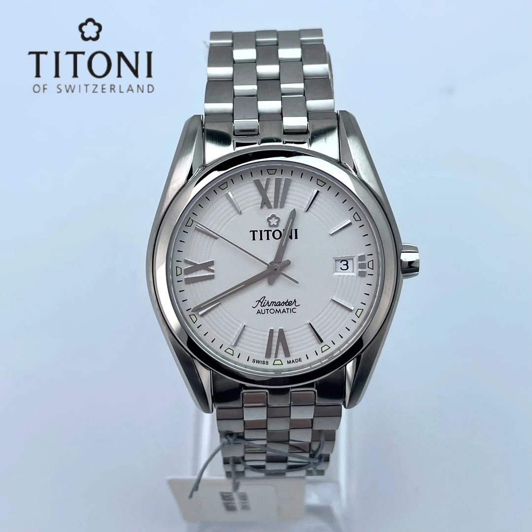 未使用 Titoni/梅花 空中霸王系列/自动机械/男表/38.5mm表径