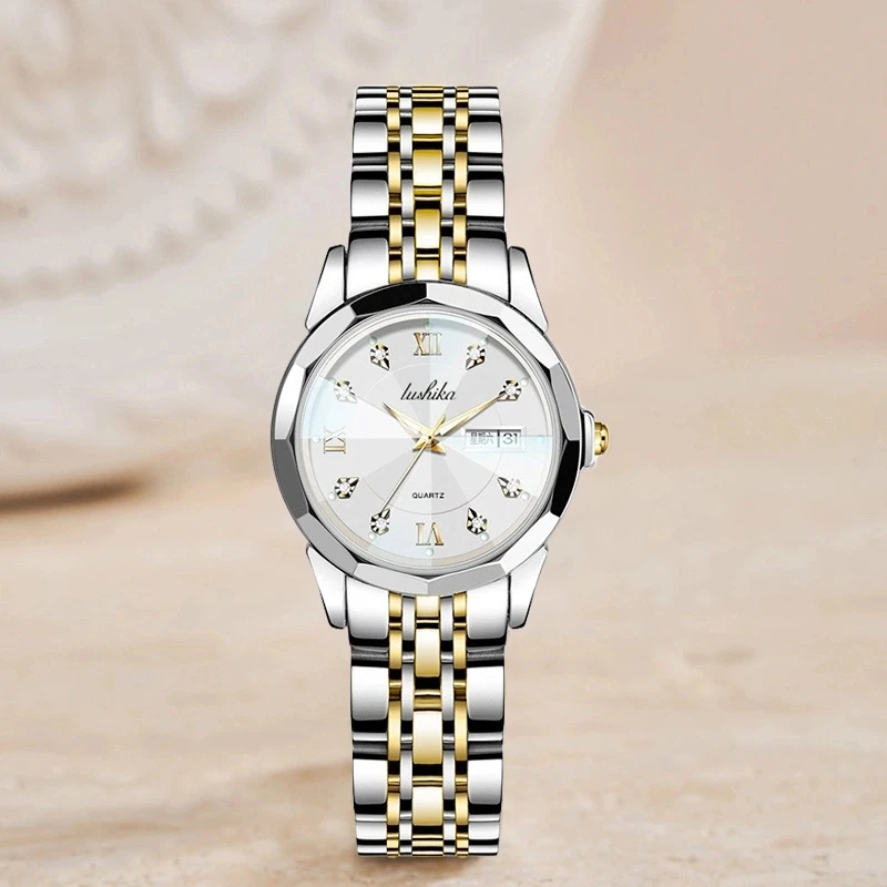 简约小表盘钢带时尚个性石英女士腕表105-C