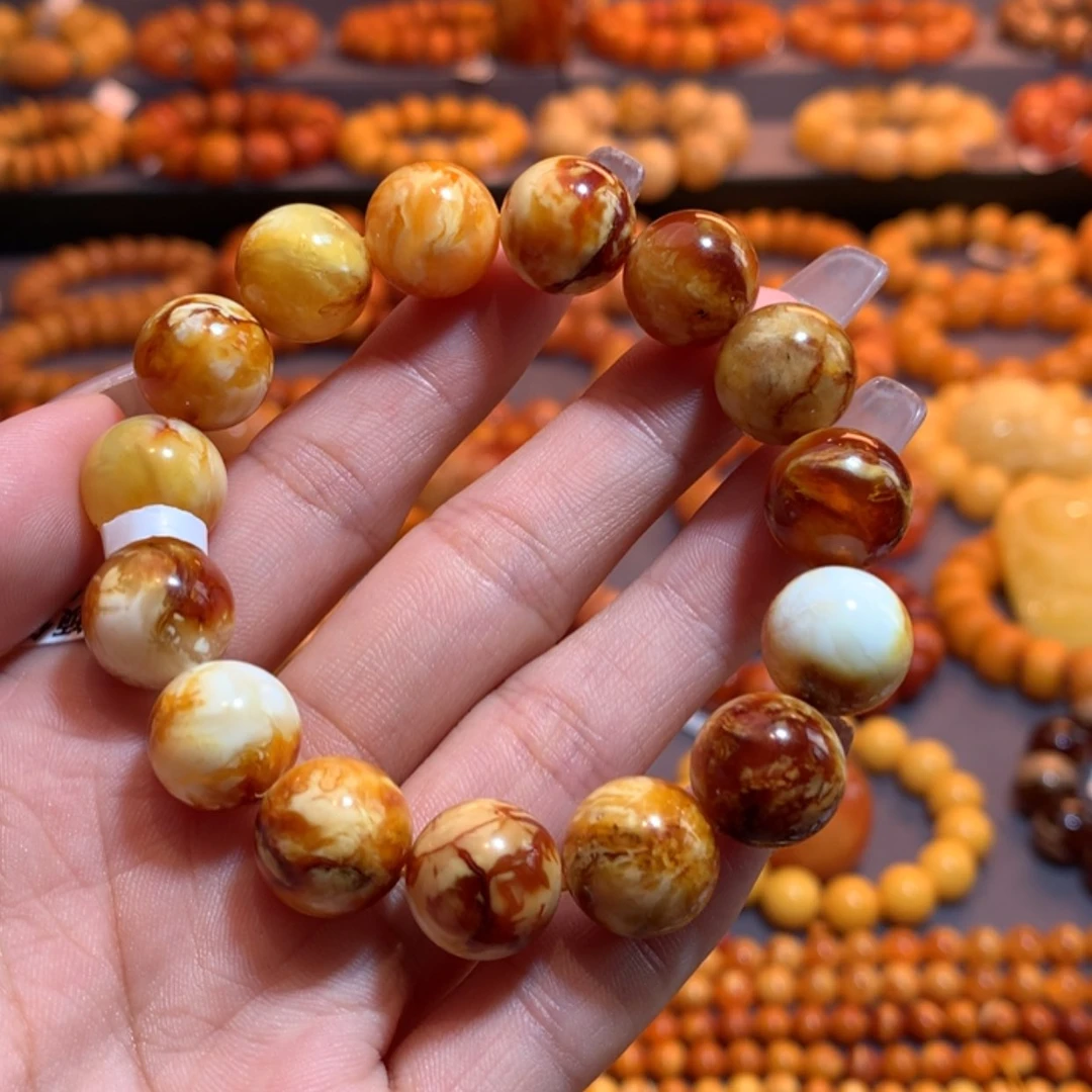 【闪购商品】手链琥珀未镶嵌是****?蜜蜡