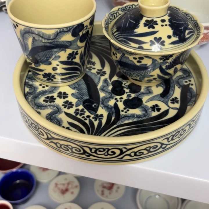 四***夕景德镇手工手绘陶瓷