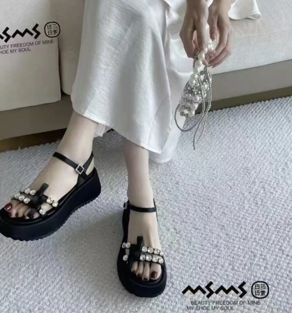 玛莎玛索278-5夏季时尚厚底凉鞋