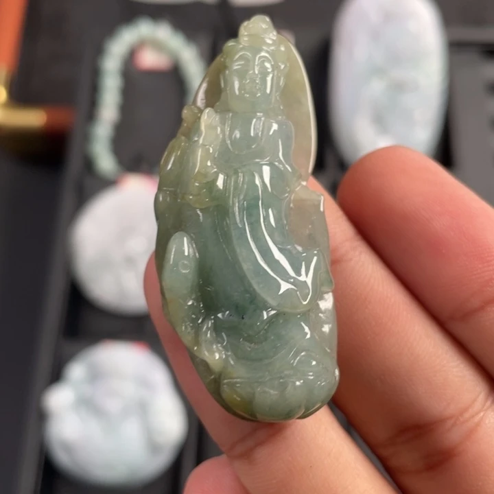 翡翠未镶嵌挂件翡翠首饰