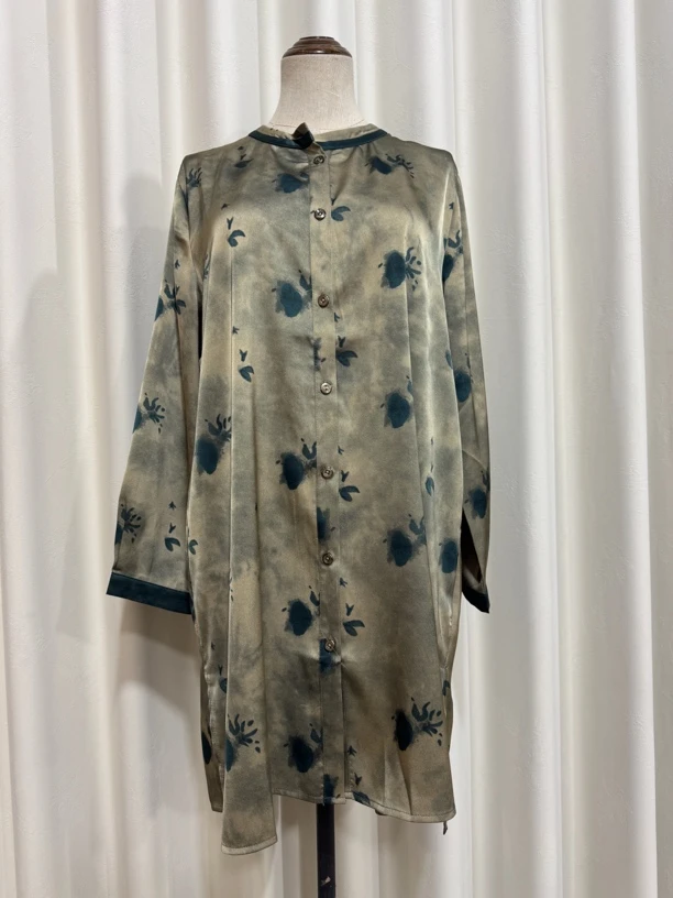 休闲时尚百搭印花衬衫