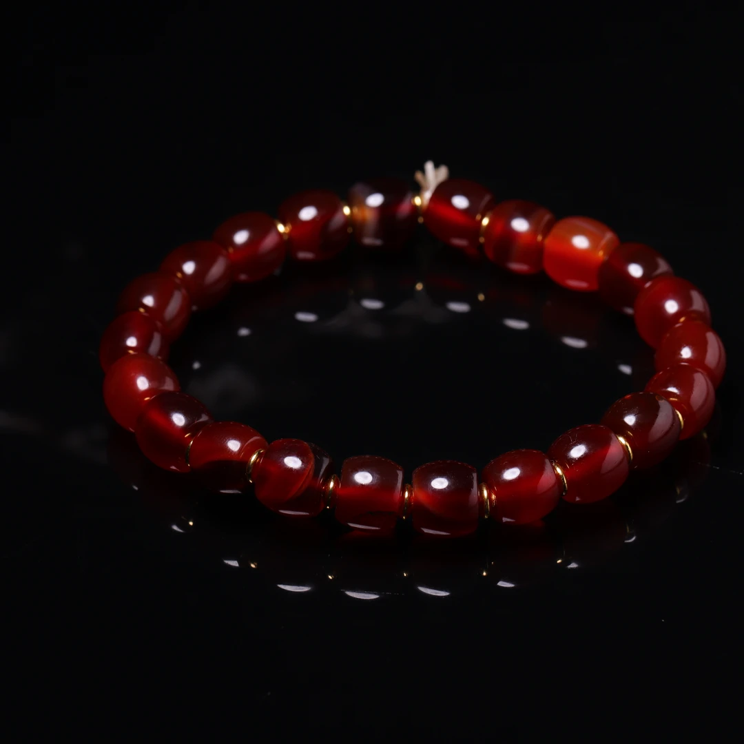 明代天然玛瑙手串-LM