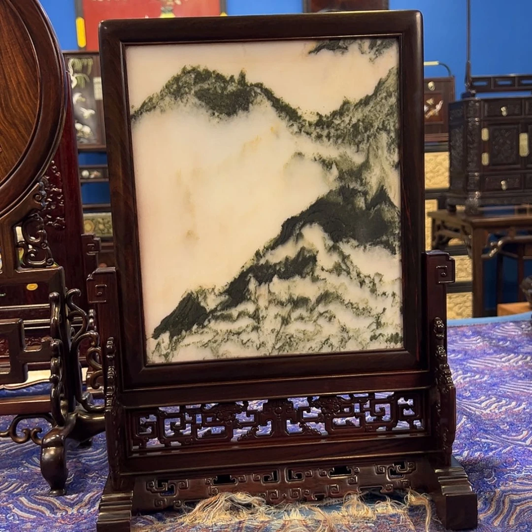 【闪购商品】红酸枝木类成套家具台屏