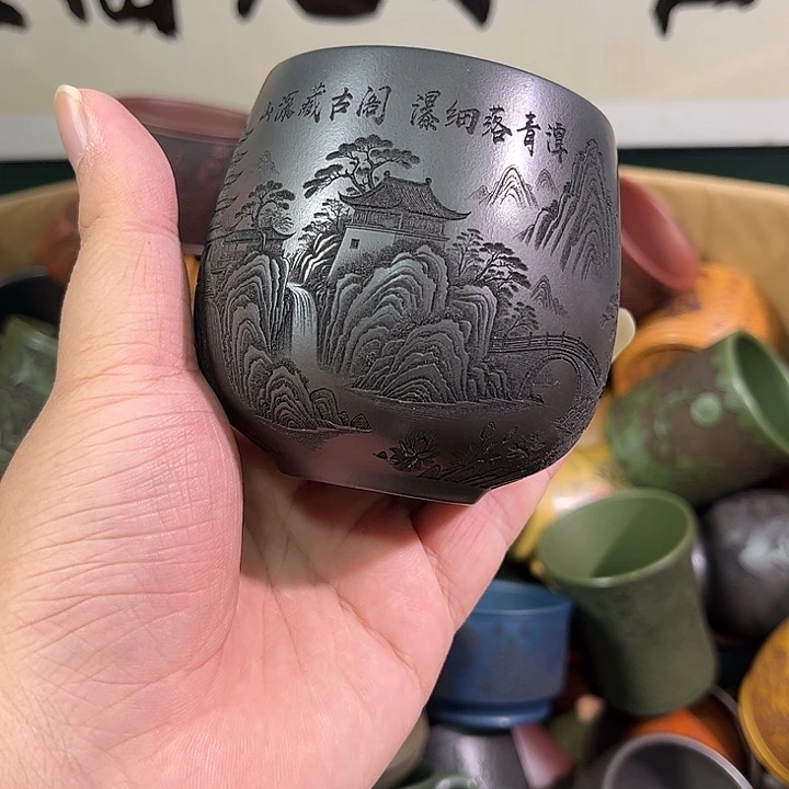 茶杯紫砂全手工紫砂主人杯