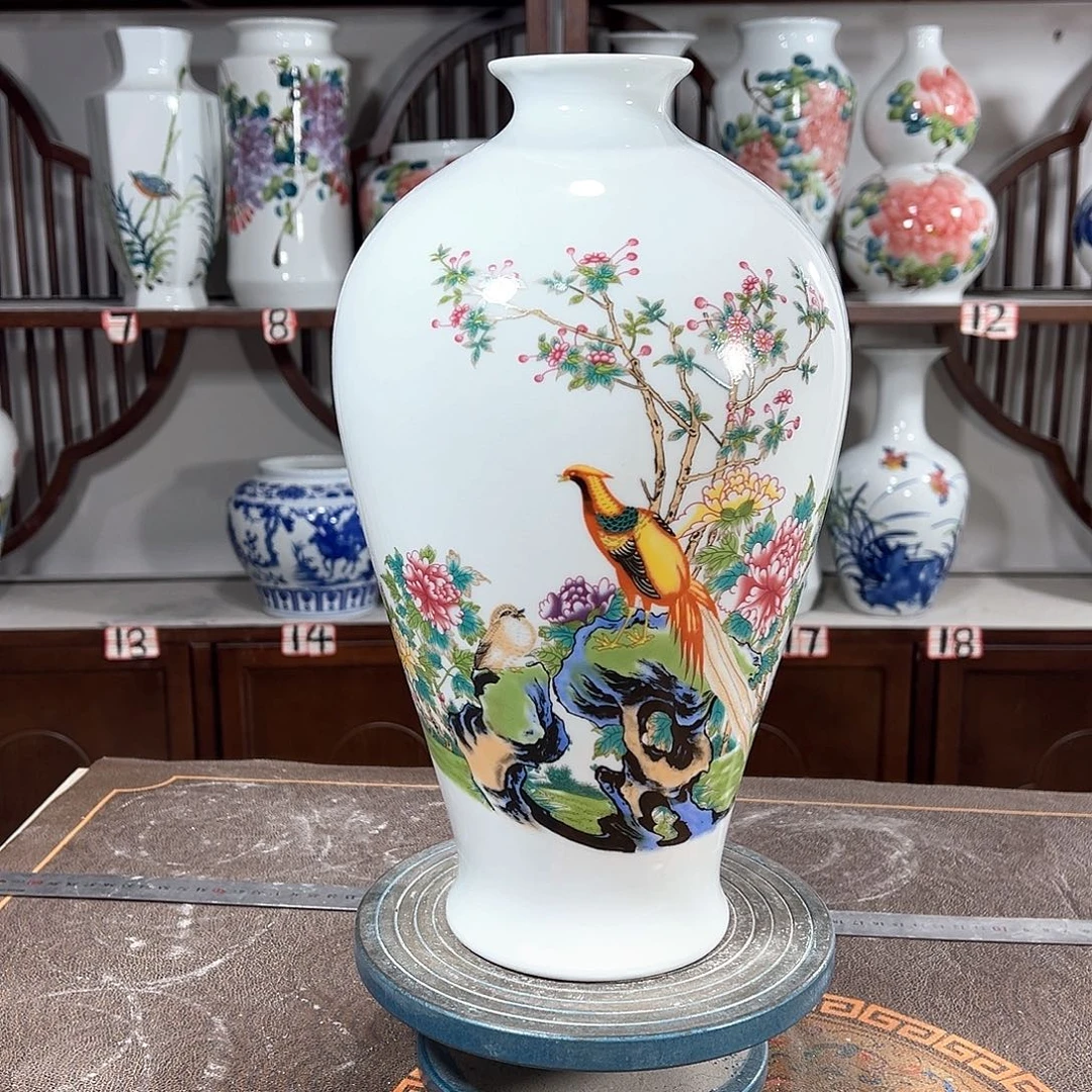 摆件景德镇陶瓷梅富贵