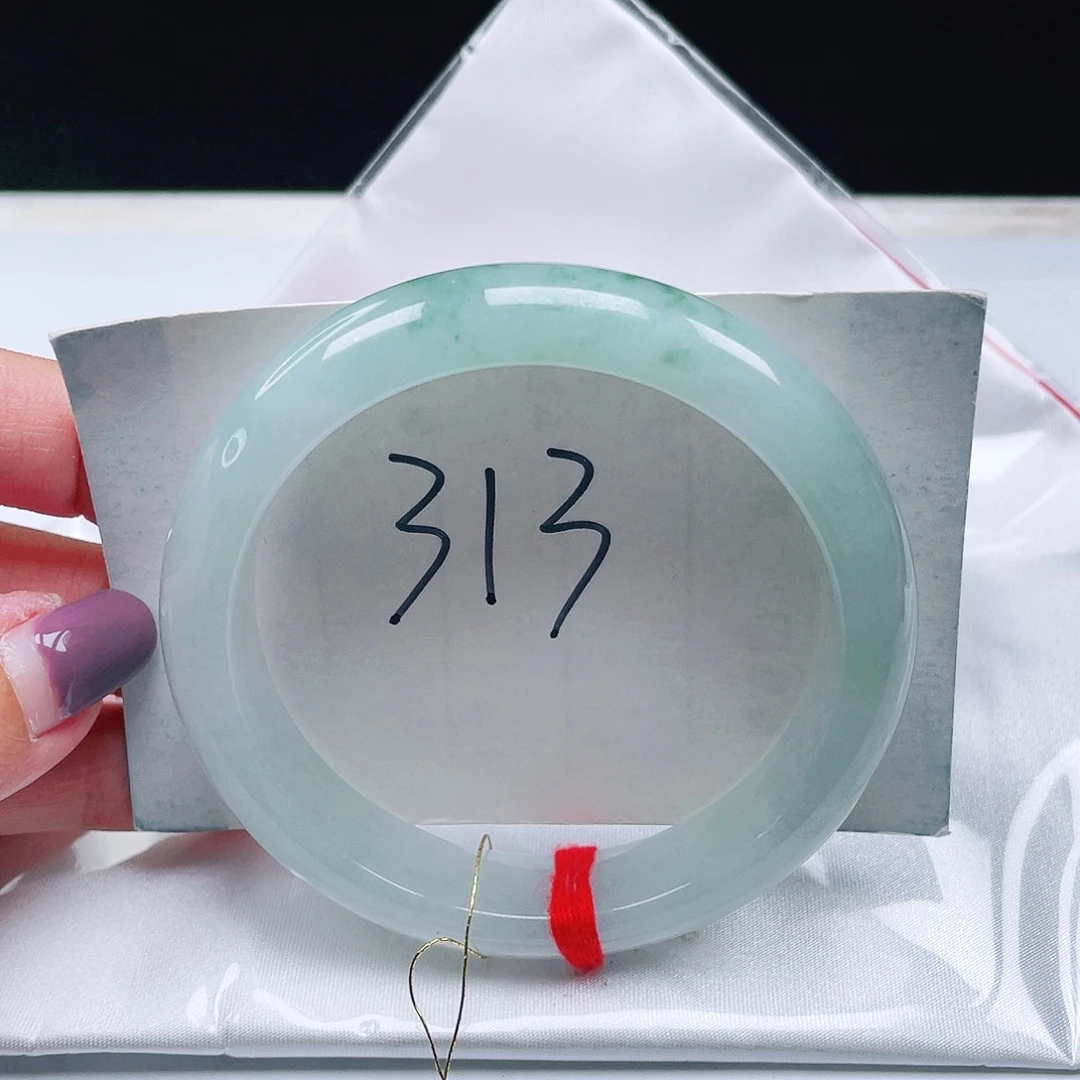 翡翠未镶嵌手镯缅甸翡翠58+