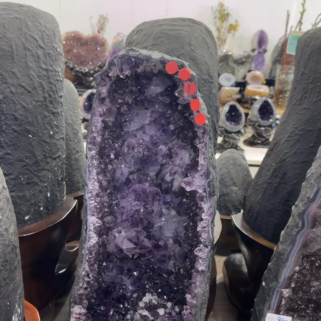 紫晶摆件未镶嵌水晶