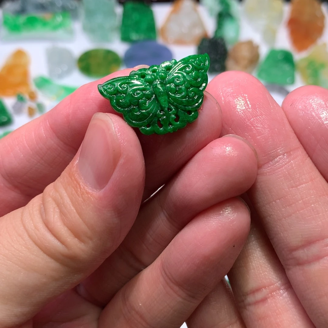 未镶嵌定制翡翠c****我吊坠