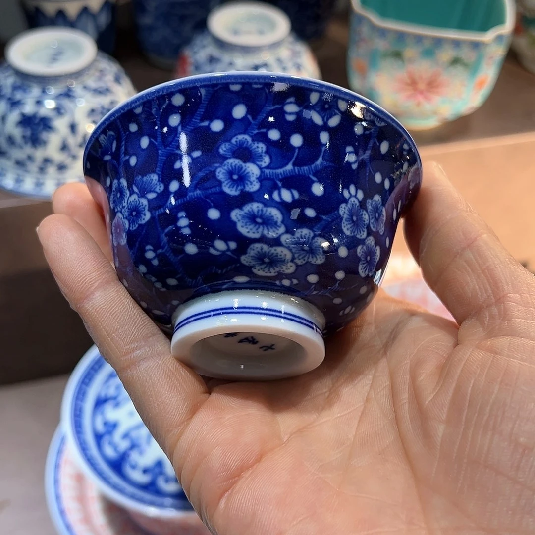 盖碗全场七景德镇景德镇景德镇窑烧