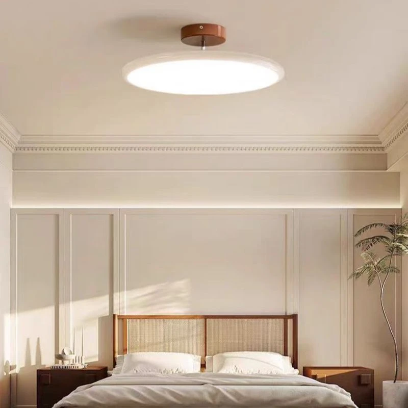 法式奶油风卧室灯主卧书房灯中古过道阳台灯复古侘寂风极简吸顶灯