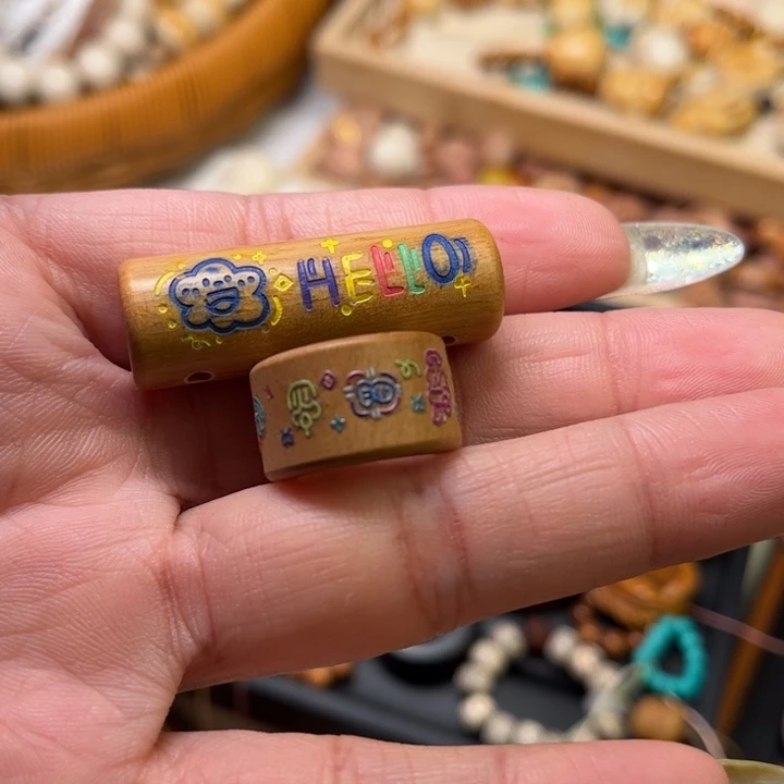 欢***愉菩提籽类两个桃木