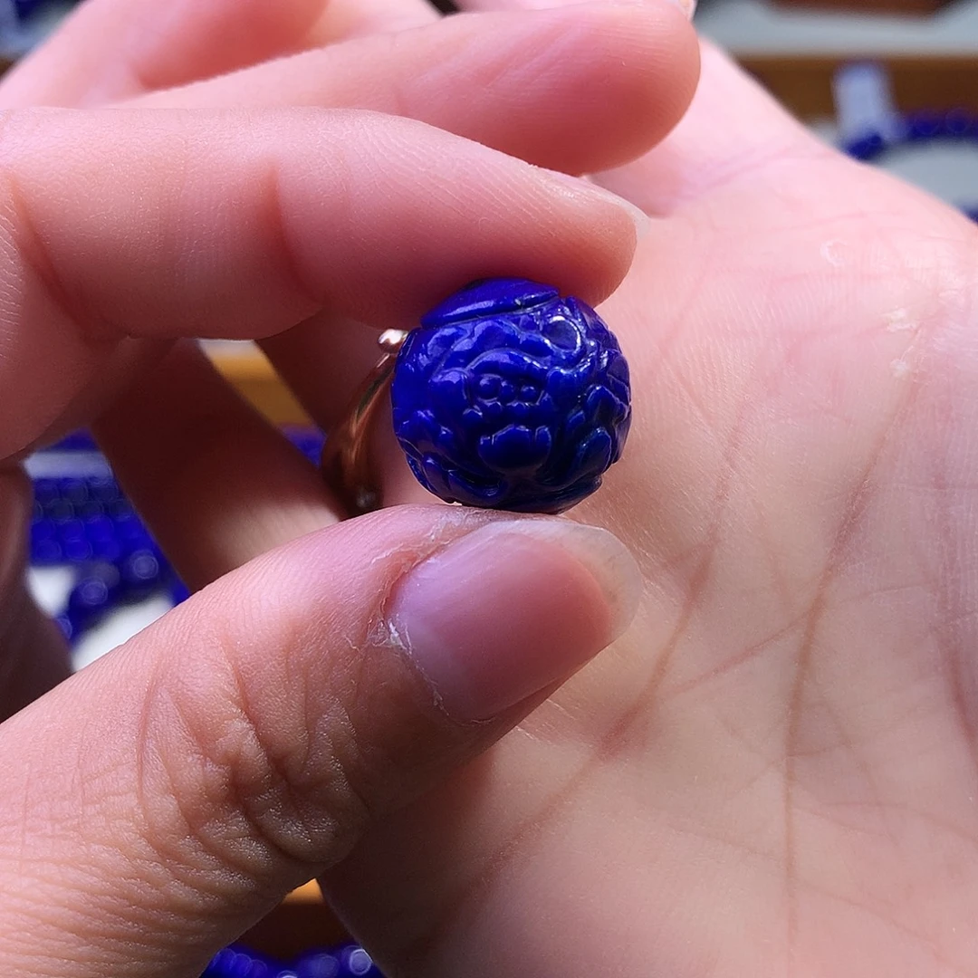 未镶嵌青金石单珠15.7m 5.25