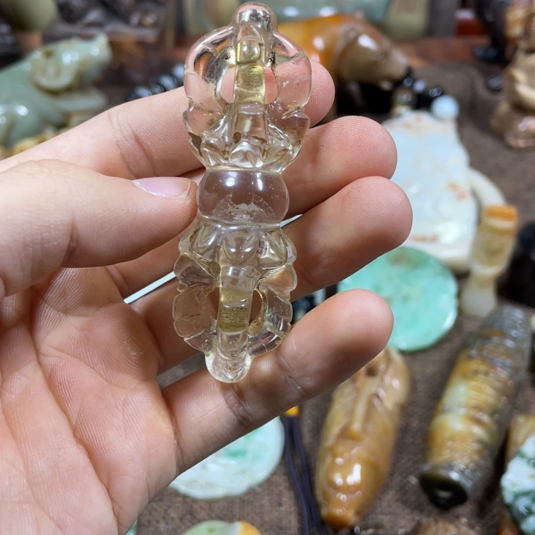 和田玉未镶嵌吊坠(不含链)天*乐