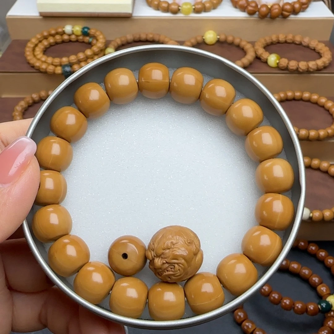 猴头核桃吊坠12+老型全品猴头手串+单颗