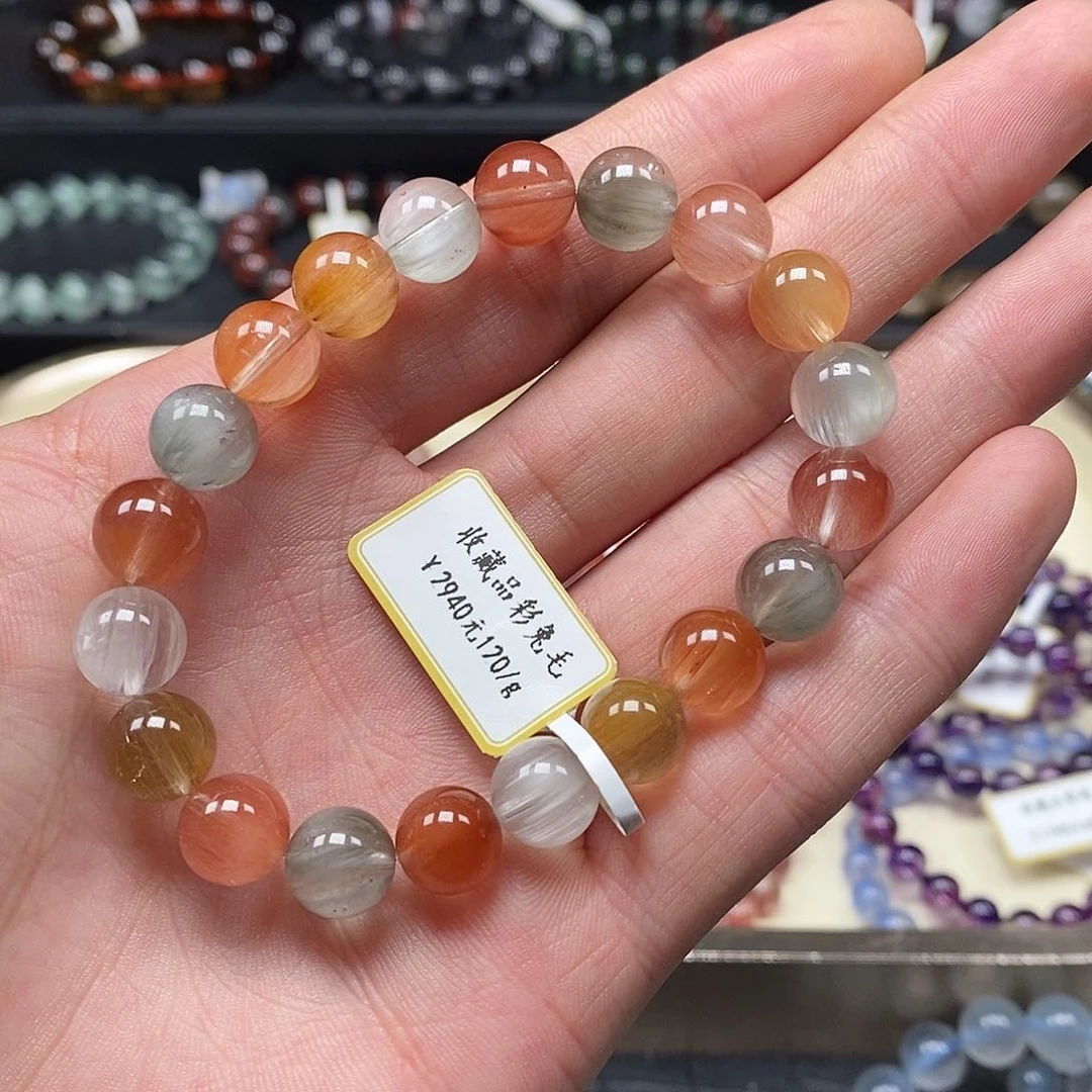 水晶手串未镶嵌手串9.5