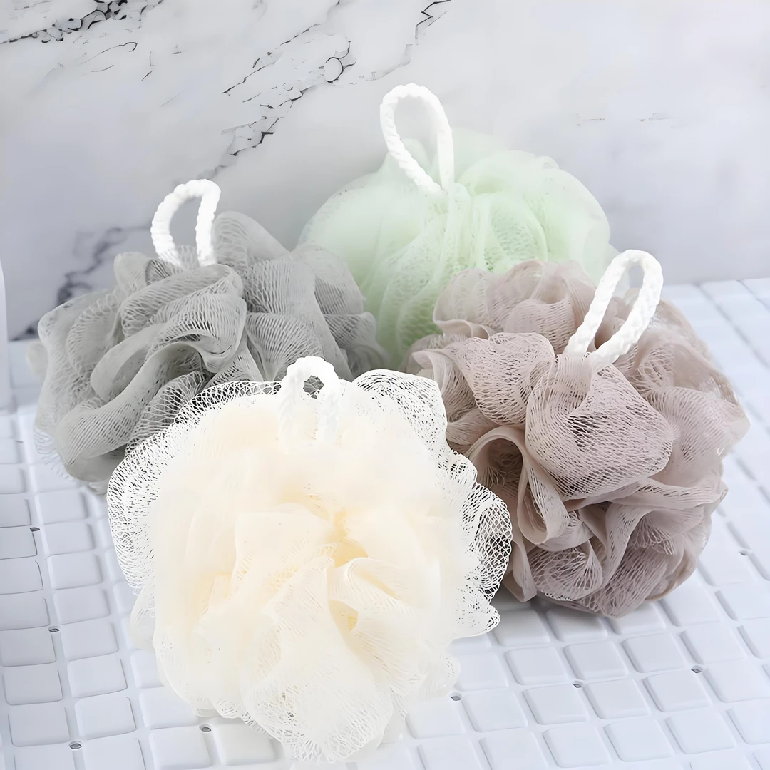 通用浴室沐浴球洗澡球搓澡巾慵懒风韩系高智淡人风