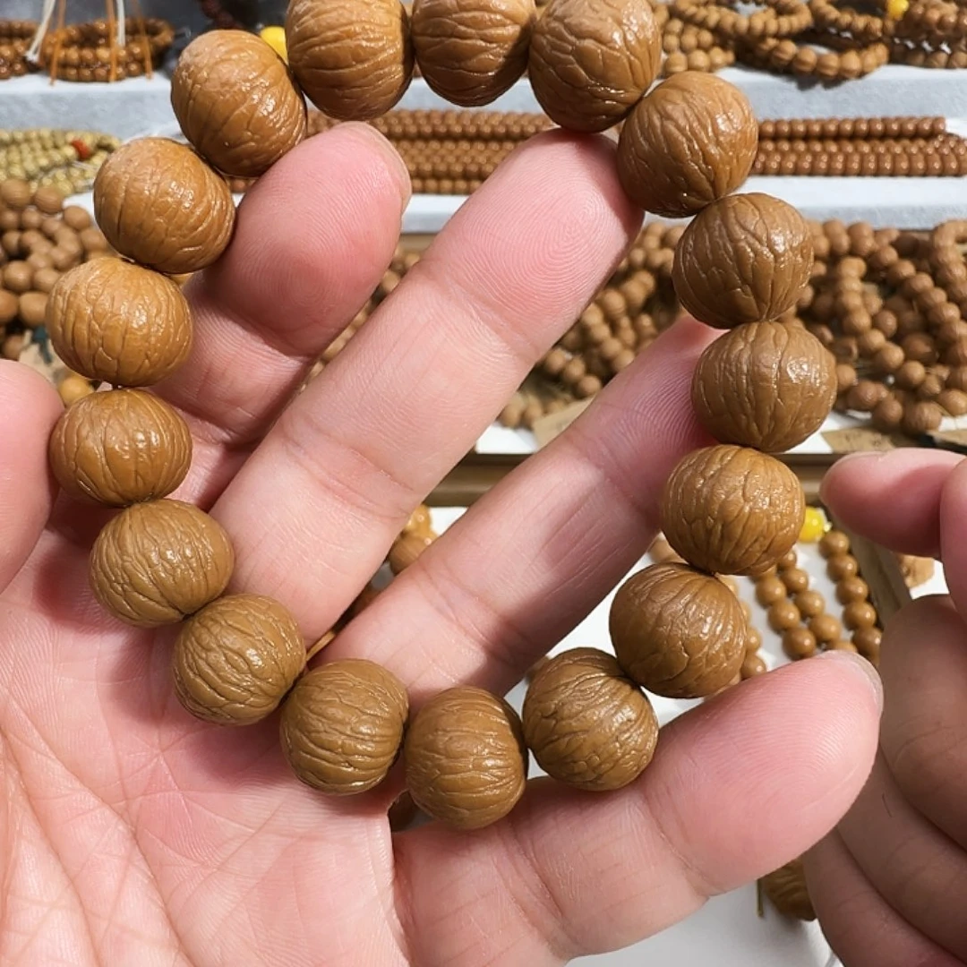 猴头核桃手串原皮原色猴头手串凤羽