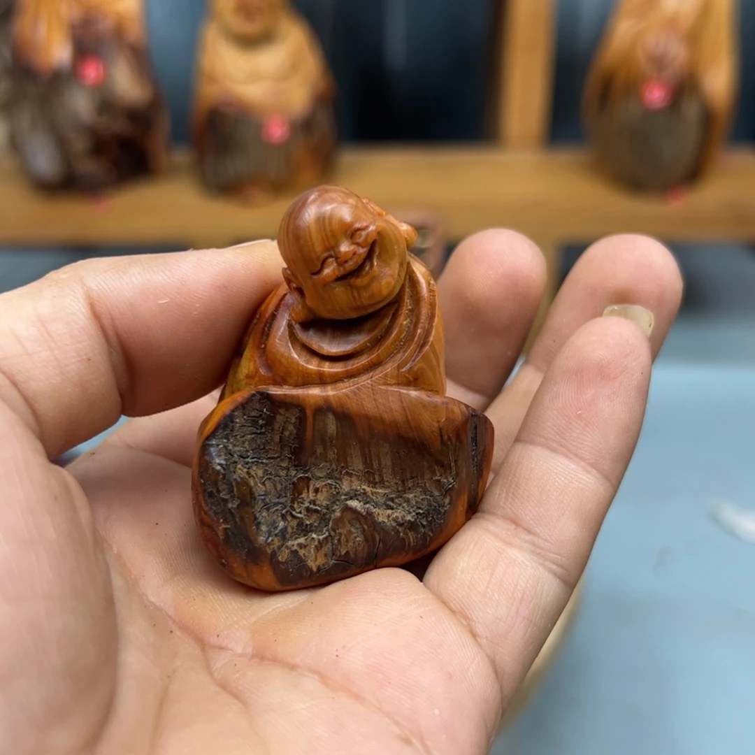 今***时木崖柏木摆件手把件