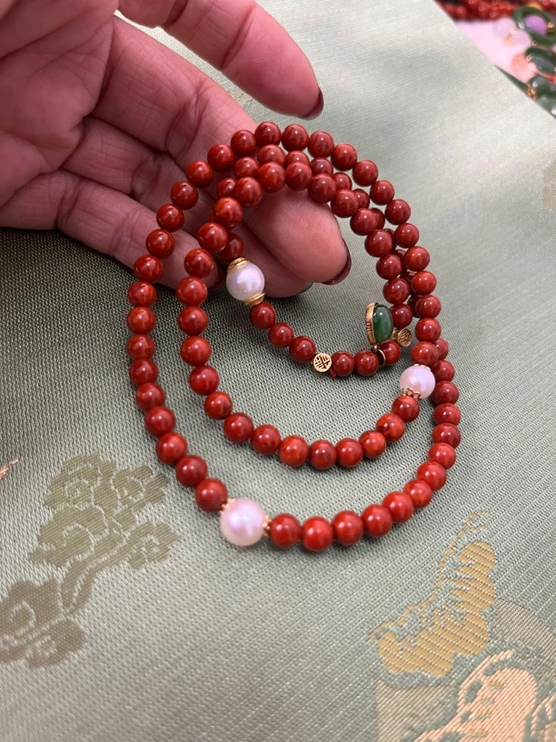 南红女士多圈手串