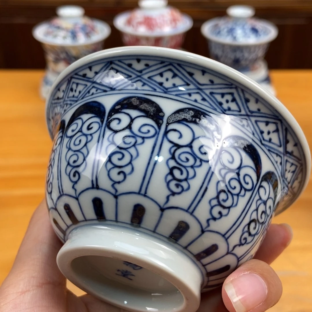手绘现代茶具非古董