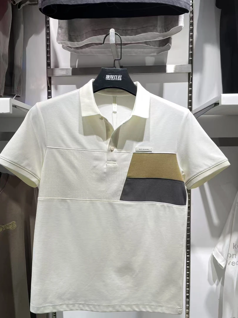 常规拼色夏季短袖修身Polo衫经典上衣男装