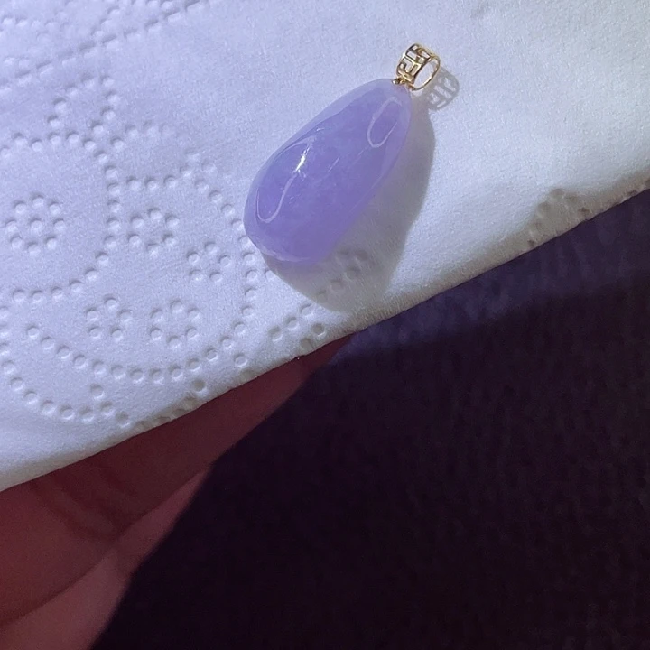 颈饰18K金镶嵌翡翠翡翠