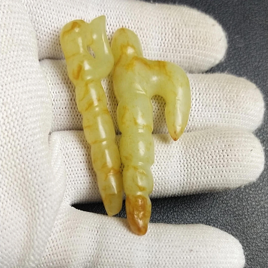河磨奇石螳螂形形件