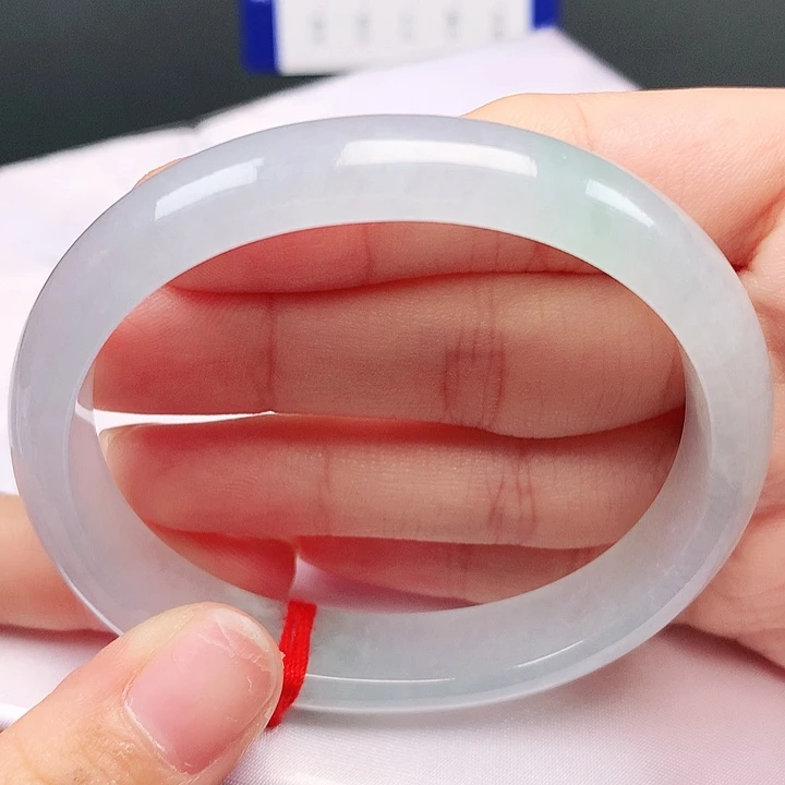 翡翠未镶嵌手镯（贵妃镯）天然缅甸a货翡翠54.9