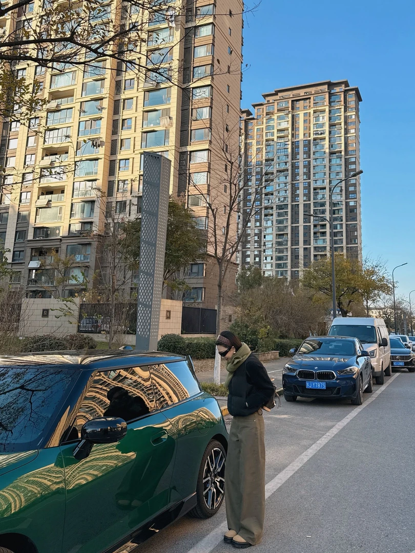 【Winnie】复古绿洗水设计牛仔裤