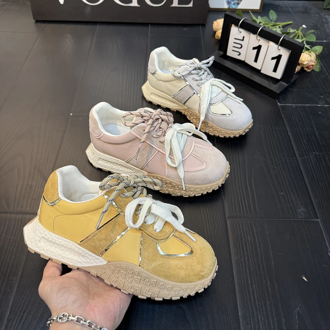 千之恋L欧若风增高4CM2025春季新款网红透气百搭德训轻奢女鞋8551