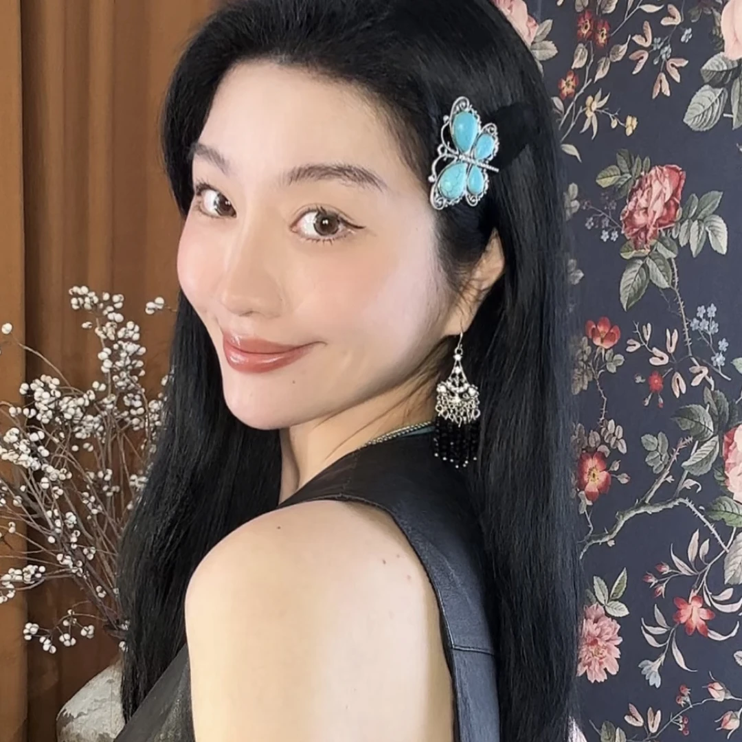 呼思乐民族风配饰/919/单只大蝴蝶/仿松松气质古典复古风纯手工