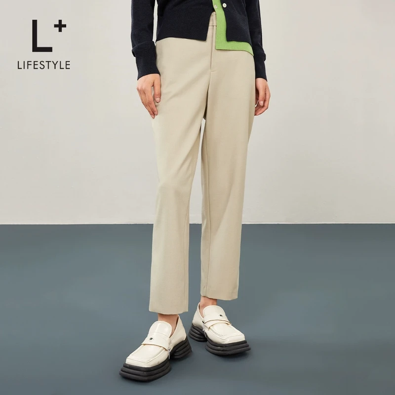 【谷邦L+lifestyle】通勤风烟管裤 L3191135