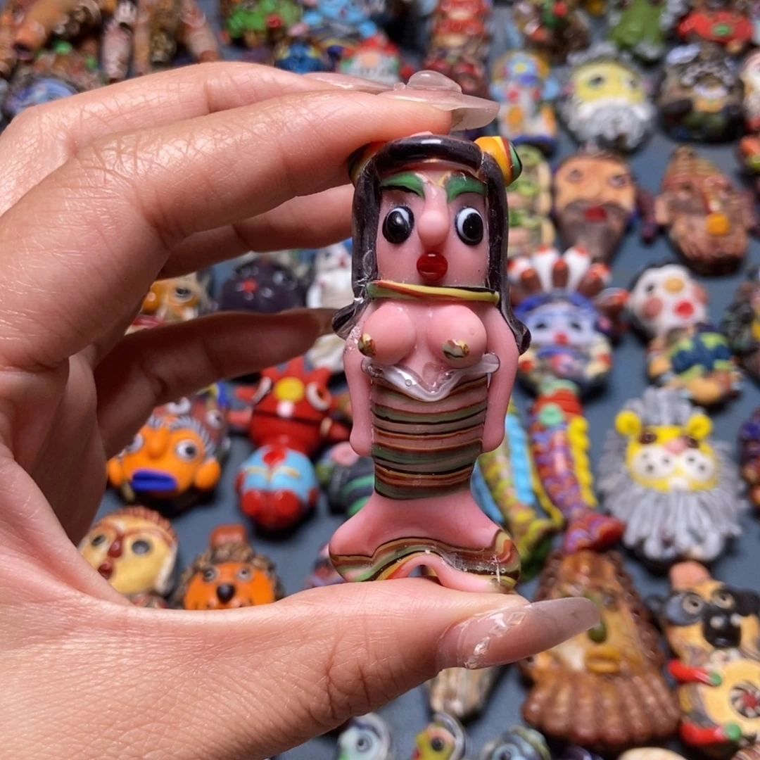 玻璃颈饰印度尼西亚美人鱼