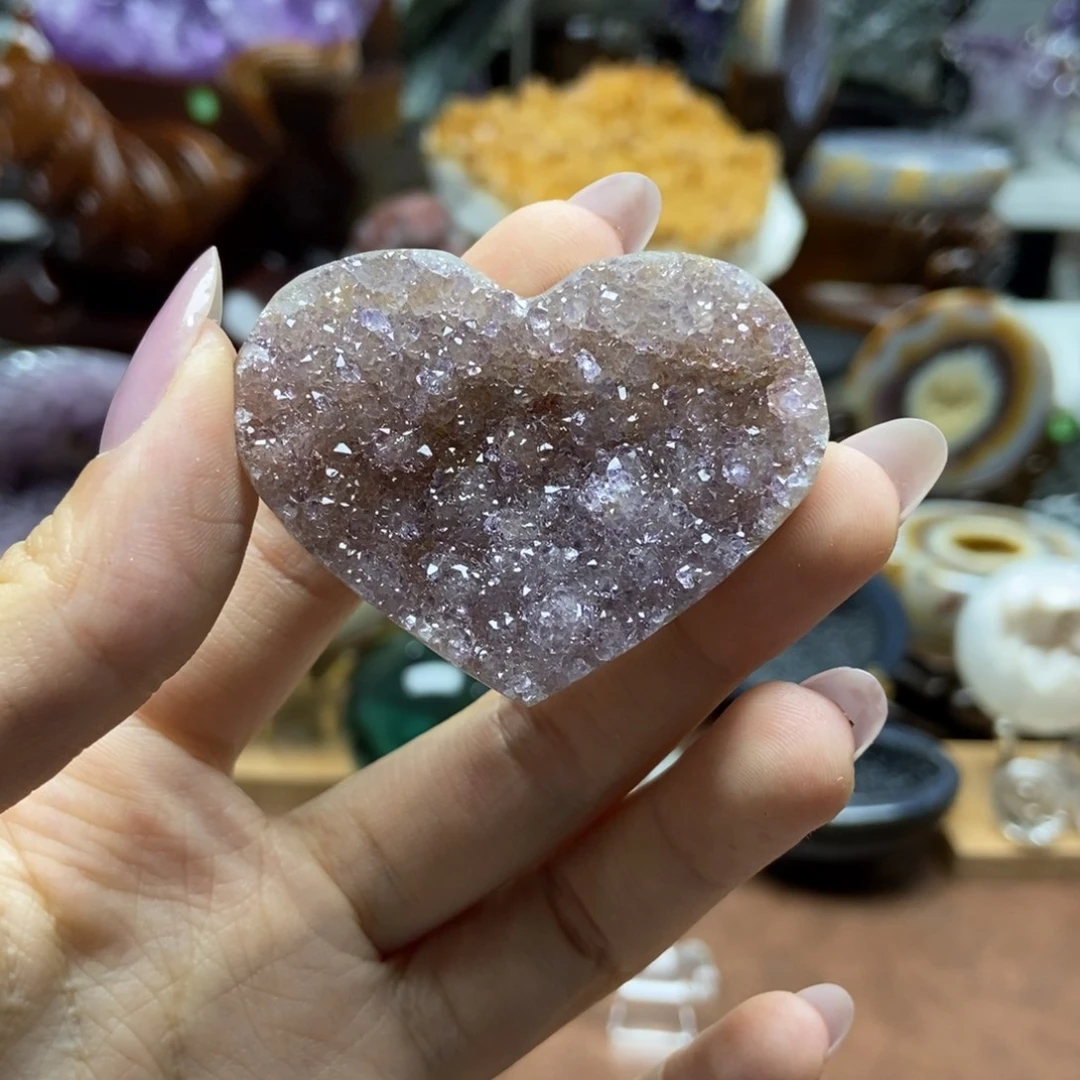 竹***子紫晶摆件未镶嵌水晶