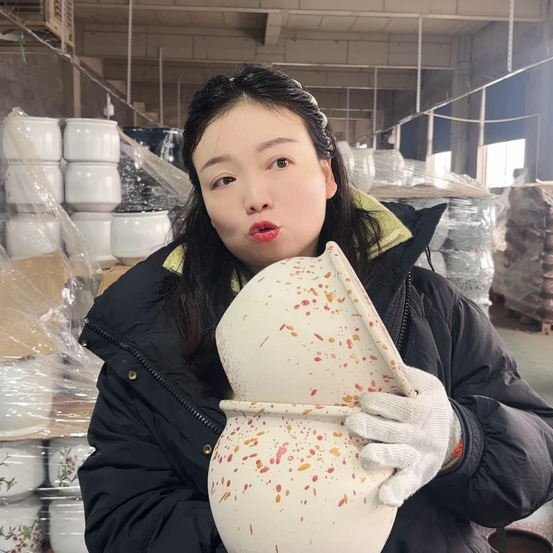 正品两个高17/18红陶