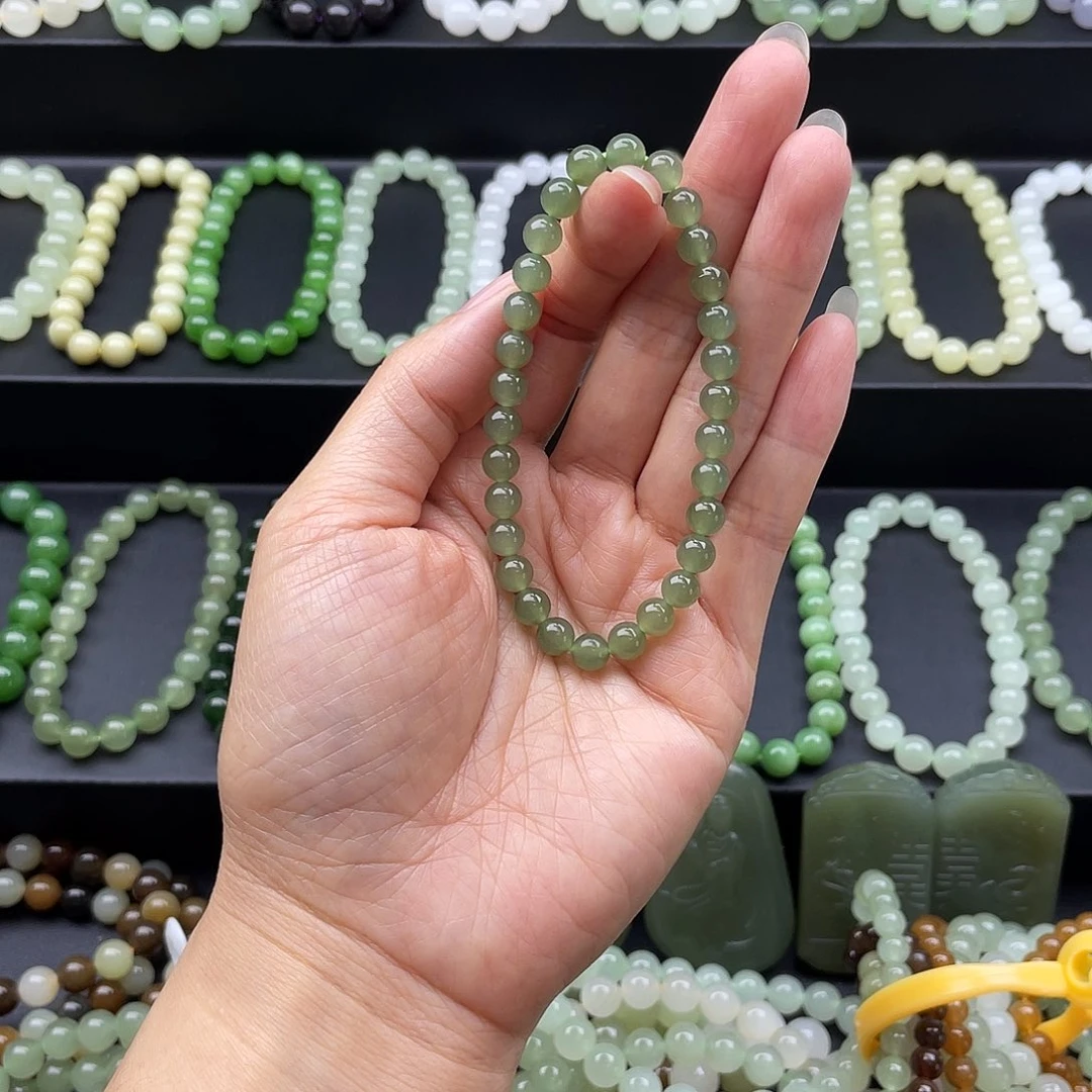 和田玉未镶嵌手链