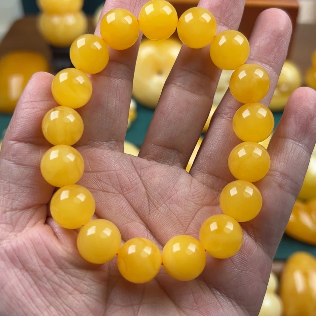 琥珀未镶嵌颈饰纯天然琥珀蜜蜡无优化