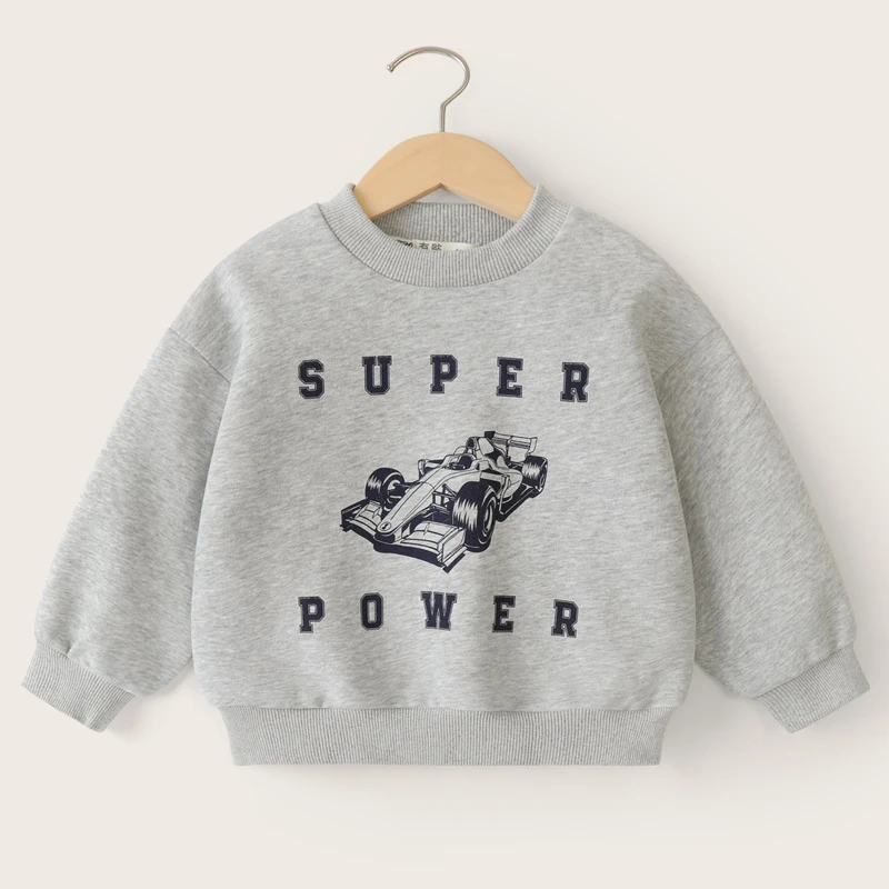 【清仓】右欧男童圆领卫衣春秋款春装儿童装男上衣洋气打底U15012