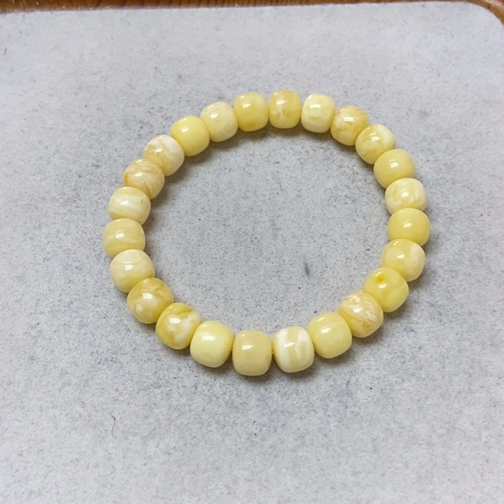 蜜蜡未镶嵌裸石手串