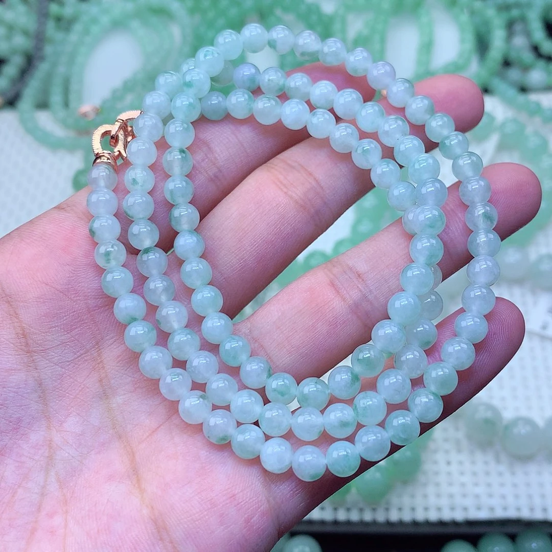 翡翠未镶嵌毛衣链