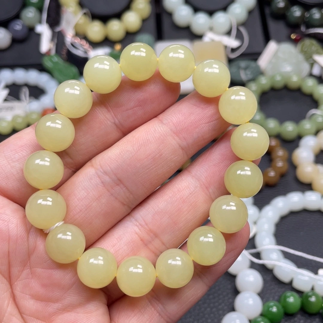 和田玉未镶嵌手链12