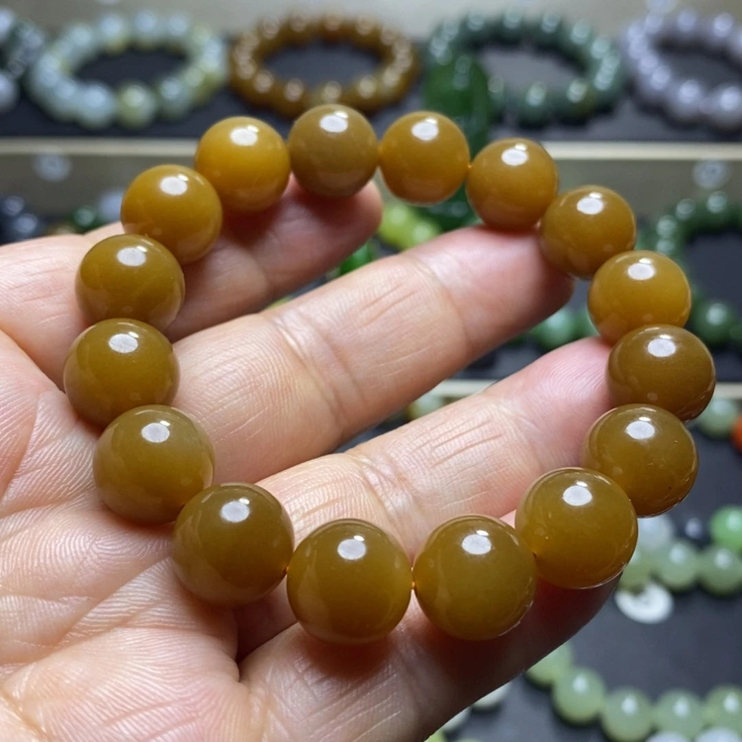 和田玉手串未镶嵌